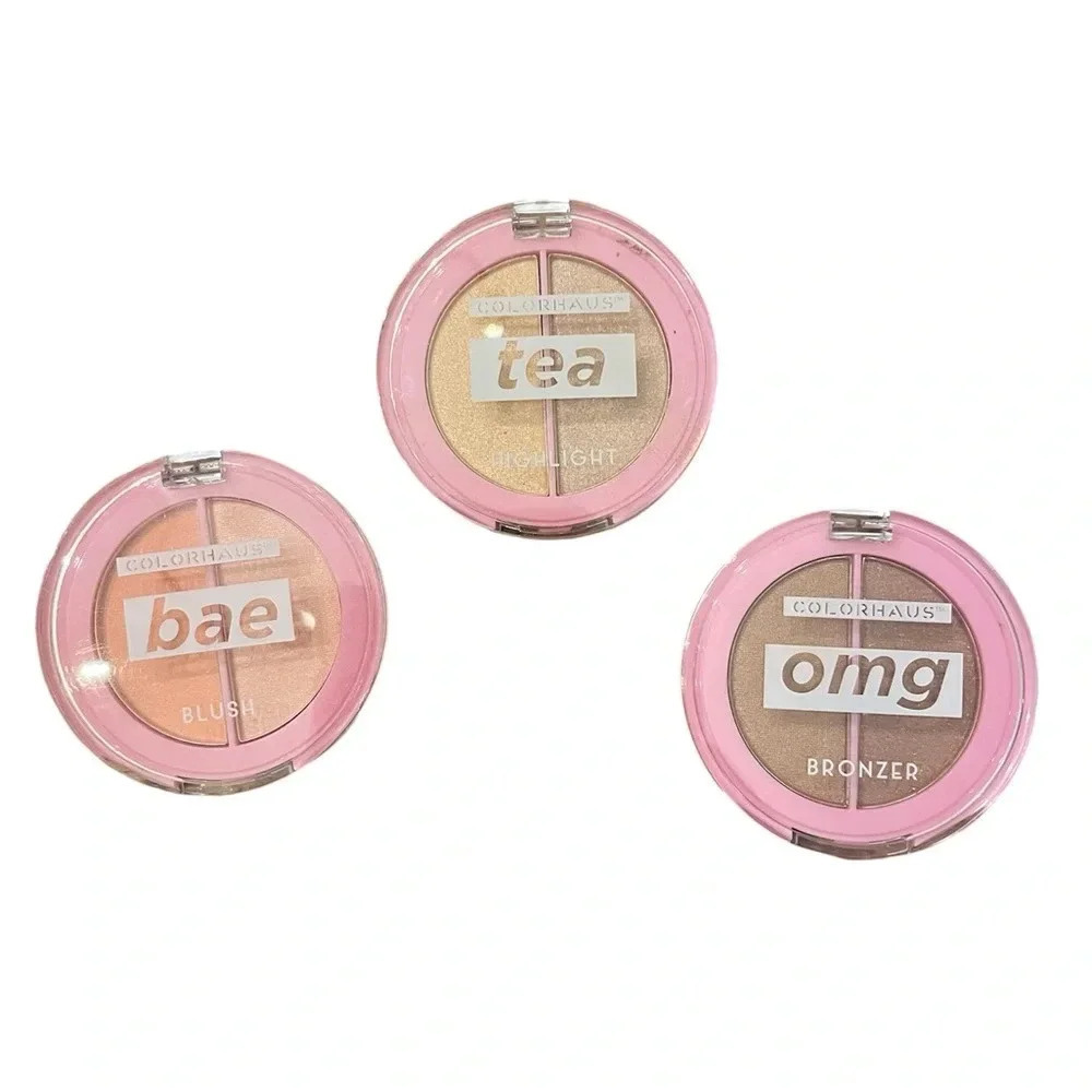 Colorhaus Blush Highlight Bronzer Set of 3 New Without Box Makeup Great in Purse